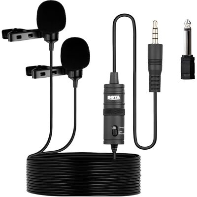 OEM Σετ Πυκνωτικό Μικρόφωνο Jack 3.5mm Πέτου για Κάμερα και Κινητό 2 τμχ Boya BY-M1DM OEM Σετ Πυκνωτικό Μικρόφωνο Jack 3.5mm Πέτου για Κάμερα και Κινητό 2 τμχ Boya BY-M1DM