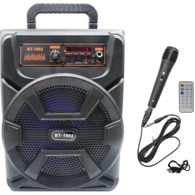 OEM Φορητό Ασύρματο Ηχείο 8" Bluetooth FM, USB, TF, AUX 20W TWS BT-1902 Μαύρο OEM Φορητό Ασύρματο Ηχείο 8" Bluetooth FM, USB, TF, AUX 20W TWS BT-1902 Μαύρο