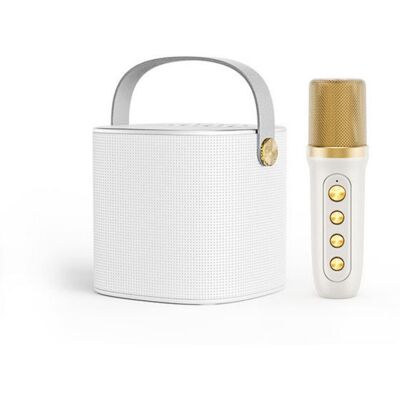 OEM Mini Σύστημα Karaoke με Ασύρματο Μικρόφωνο Bluetooth - TF - USB - AUX YS-101 Λευκό OEM Mini Σύστημα Karaoke με Ασύρματο Μικρόφωνο Bluetooth - TF - USB - AUX YS-101 Λευκό
