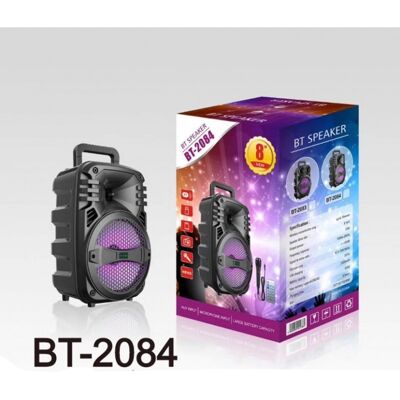 OEM Σύστημα Karaoke 8" Bluetooth με Ενσύρματο Μικρόφωνο και FM, USB, AUX, TF BT-2084 Μαύρο OEM Σύστημα Karaoke 8" Bluetooth με Ενσύρματο Μικρόφωνο και FM, USB, AUX, TF BT-2084 Μαύρο