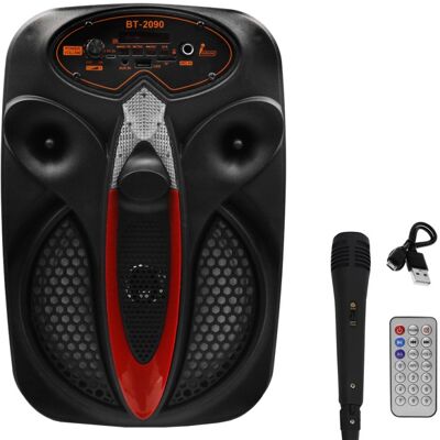 OEM Σύστημα Karaoke 8" Bluetooth με Ενσύρματο Μικρόφωνο και FM, USB, AUX, TF BT-2090 Μαύρο OEM Σύστημα Karaoke 8" Bluetooth με Ενσύρματο Μικρόφωνο και FM, USB, AUX, TF BT-2090 Μαύρο