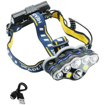 OEM LED Επαναφορτιζόμενος Φακός Κεφαλής 2 COB 6 SMD IPX4 3000LM Ψυχρό Λευκό με 8 Λειτουργίες Φωτισμού BL - KL08 OEM LED Επαναφορτιζόμενος Φακός Κεφαλής 2 COB 6 SMD IPX4 3000LM Ψυχρό Λευκό με 8 Λειτουργίες Φωτισμού BL - KL08