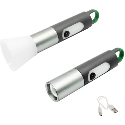OEM LED Επαναφορτιζόμενος Διπλός Φακός Ψυχρό Λευκό 750LM με 4 Λειτουργίες Φωτισμού XST-836 OEM LED Επαναφορτιζόμενος Διπλός Φακός Ψυχρό Λευκό 750LM με 4 Λειτουργίες Φωτισμού XST-836