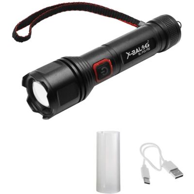 OEM LED Επαναφορτιζόμενος Φακός USB 5V Ψυχρό Λευκό 6000K με 3 Λειτουργίες Φωτισμού και Zoom BL-P05-P50 OEM LED Επαναφορτιζόμενος Φακός USB 5V Ψυχρό Λευκό 6000K με 3 Λειτουργίες Φωτισμού και Zoom BL-P05-P50