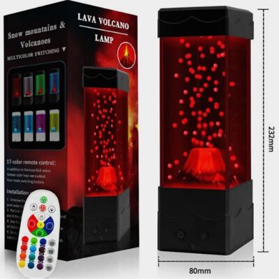 OEM LED Επιτραπέζιο Επαναφορτιζόμενο Φωτιστικό USB με Ηφαίστειο και Τηλεκοντρόλ για Εναλλαγή RGB Φωτισμού BH1002 Μαύρο OEM LED Επιτραπέζιο Επαναφορτιζόμενο Φωτιστικό USB με Ηφαίστειο και Τηλεκοντρόλ για Εναλλαγή RGB Φωτισμού BH1002 Μαύρο