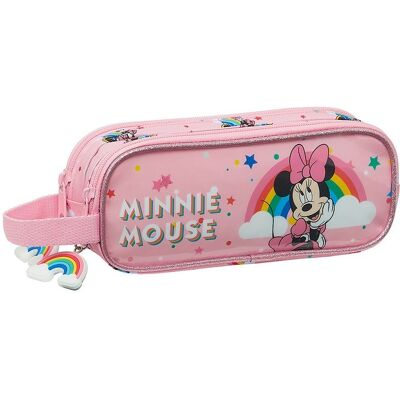 Safta Κασετίνα με 2 Θήκες Minnie Mouse Ουράνιο Τόξο σε Ροζ χρώμα 21 x 8 x 6 cm Safta Κασετίνα με 2 Θήκες Minnie Mouse Ουράνιο Τόξο σε Ροζ χρώμα 21 x 8 x 6 cm