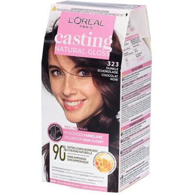 βαφή μαλλιών L'oréal Casting Natural Gloss Hair Color - 323 Chocolat Noir Black One Size βαφή μαλλιών L'oréal Casting Natural Gloss Hair Color - 323 Chocolat Noir Black One Size