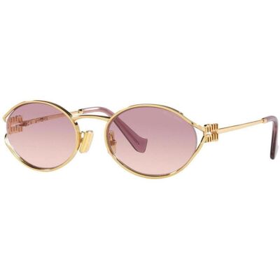 óculos de sol Miu Miu 0MU 52YS Gold ACC 54 óculos de sol Miu Miu 0MU 52YS Gold ACC 54