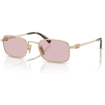 óculos de sol Miu Miu 0MU A53S ZVN4I0 Gold ACC 52 óculos de sol Miu Miu 0MU A53S ZVN4I0 Gold ACC 52