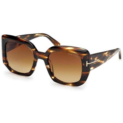 óculos de sol Tom Ford FT1220 5255F Brown ACC 52 óculos de sol Tom Ford FT1220 5255F Brown ACC 52