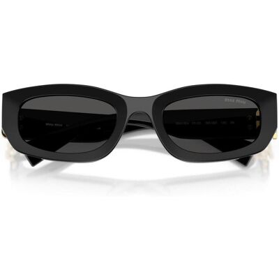 óculos de sol Miu Miu 0MU B04S16K08Z Black ACC 53 óculos de sol Miu Miu 0MU B04S16K08Z Black ACC 53