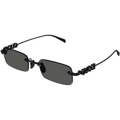 óculos de sol Gucci GG1808S 001 Black ACC 52 óculos de sol Gucci GG1808S 001 Black ACC 52