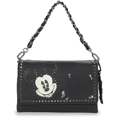 Τσάντες ώμου Desigual BAG MICKEY ROCK DORTMUND Black One Size Τσάντες ώμου Desigual BAG MICKEY ROCK DORTMUND Black One Size