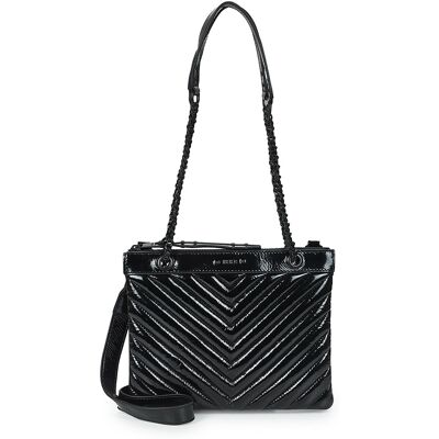 Τσάντες ώμου Ikks 1440 REPORTER VARNISH Black One Size Τσάντες ώμου Ikks 1440 REPORTER VARNISH Black One Size