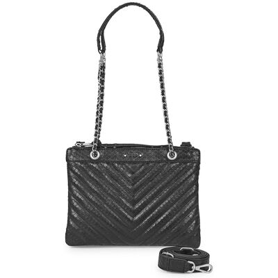 Τσάντες ώμου Ikks 1440 REPORTER SNAKE Black One Size Τσάντες ώμου Ikks 1440 REPORTER SNAKE Black One Size