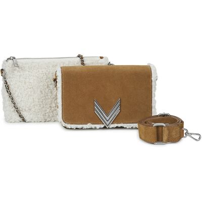 Τσάντες ώμου Ikks 111 SHEARLING Beige One Size Τσάντες ώμου Ikks 111 SHEARLING Beige One Size