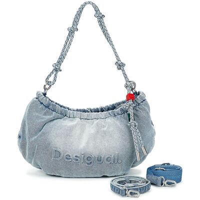 Τσάντες ώμου Desigual BAG HALF LOGO DENIM WAVERLY Μπλέ One Size Τσάντες ώμου Desigual BAG HALF LOGO DENIM WAVERLY Μπλέ One Size
