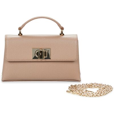 Τσάντες ώμου Furla FURLA 1927 MINI CROSSBODY TOP HANDLE Beige One Size Τσάντες ώμου Furla FURLA 1927 MINI CROSSBODY TOP HANDLE Beige One Size