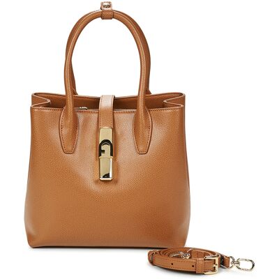 Τσάντες ώμου Furla FURLA GOCCIA S TOTE BASE 22 Brown One Size Τσάντες ώμου Furla FURLA GOCCIA S TOTE BASE 22 Brown One Size