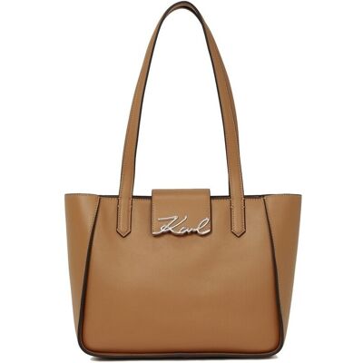 Shopping bag Karl Lagerfeld K Signature Sm Tote Brown One Size Shopping bag Karl Lagerfeld K Signature Sm Tote Brown One Size