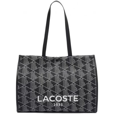 Shopping bag Lacoste Heritage Jacquard Cotton L Black One Size Shopping bag Lacoste Heritage Jacquard Cotton L Black One Size