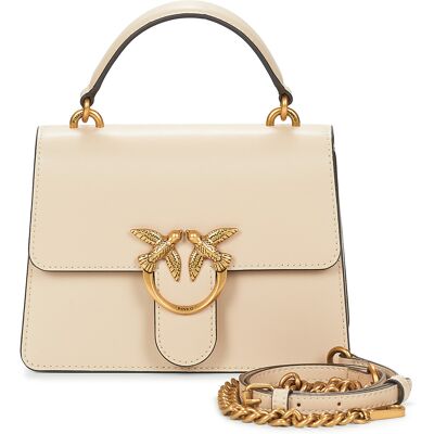 Τσάντες ώμου Pinko LOVE ONE TOP HANDLE MINI LIGHT Beige One Size Τσάντες ώμου Pinko LOVE ONE TOP HANDLE MINI LIGHT Beige One Size