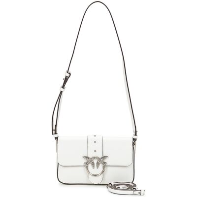 Τσάντες ώμου Pinko LOVE ONE MINI SLOUCHY FL Άσπρο One Size Τσάντες ώμου Pinko LOVE ONE MINI SLOUCHY FL Άσπρο One Size