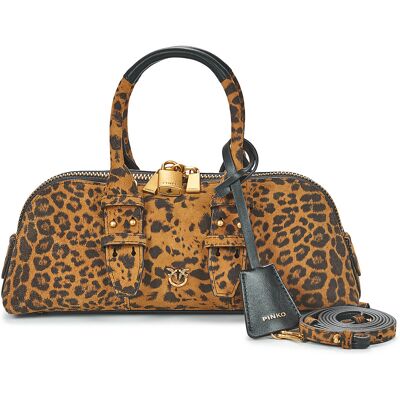 Τσάντες Χειρός Pinko BOWLING BAG BAGUETTE SUEDE Brown One Size Τσάντες Χειρός Pinko BOWLING BAG BAGUETTE SUEDE Brown One Size