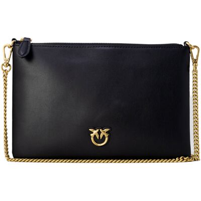 Pouch/Clutch Pinko FLAT CLASSIC VITELLO SETA 100455 A0F1 Black One Size Pouch/Clutch Pinko FLAT CLASSIC VITELLO SETA 100455 A0F1 Black One Size