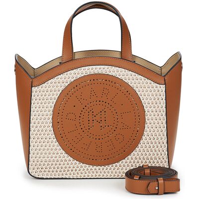 Τσάντες ώμου Karl Lagerfeld K/CIRCLE SM TOTE RAFFIA MESH Beige Unique Τσάντες ώμου Karl Lagerfeld K/CIRCLE SM TOTE RAFFIA MESH Beige Unique