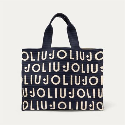 Shopping bag Liu Jo L Tote Knitted Logo Μπλέ One Size Shopping bag Liu Jo L Tote Knitted Logo Μπλέ One Size