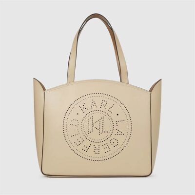 Τσάντα Karl Lagerfeld K Circle Mid Zip Tote Beige One Size Τσάντα Karl Lagerfeld K Circle Mid Zip Tote Beige One Size