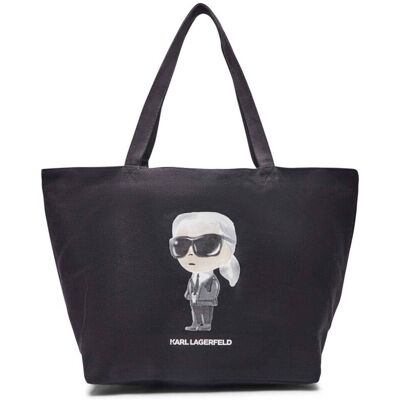 Shopping bag Karl Lagerfeld Ikon Aquarelle Shopper Black One Size Shopping bag Karl Lagerfeld Ikon Aquarelle Shopper Black One Size