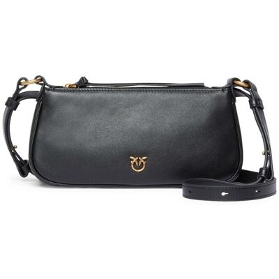 Τσάντα Pinko Half Moon Baguette Min Black One Size Τσάντα Pinko Half Moon Baguette Min Black One Size