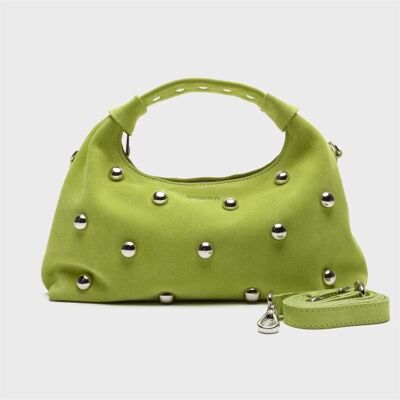 Τσάντες Χειρός Nunoo Dandy Rivet Suede Green One Size Τσάντες Χειρός Nunoo Dandy Rivet Suede Green One Size