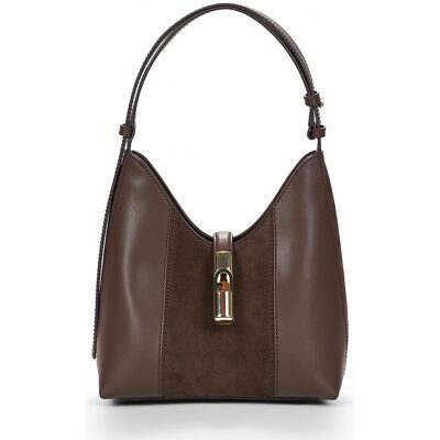 Τσάντες ώμου Furla FURLA GOCCIA S HOBO Brown One Size Τσάντες ώμου Furla FURLA GOCCIA S HOBO Brown One Size