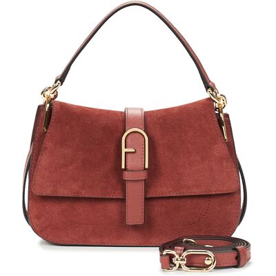 Τσάντες Χειρός Furla FURLA FLOW MINI TOP HANDLE Brown One Size Τσάντες Χειρός Furla FURLA FLOW MINI TOP HANDLE Brown One Size