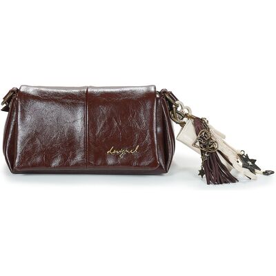 Τσάντες ώμου Desigual GALAXY NARON MINI FLAP Brown One Size Τσάντες ώμου Desigual GALAXY NARON MINI FLAP Brown One Size
