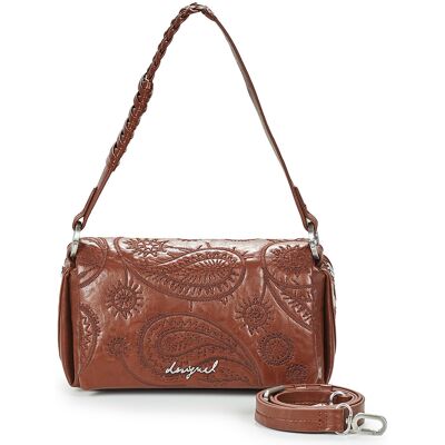 Τσάντες ώμου Desigual SIROCO NARON MINI FLAP Brown One Size Τσάντες ώμου Desigual SIROCO NARON MINI FLAP Brown One Size