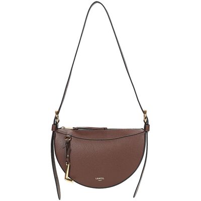 Τσάντες ώμου Lancel FAUBOURG HALFMOON ZIP Brown One Size Τσάντες ώμου Lancel FAUBOURG HALFMOON ZIP Brown One Size