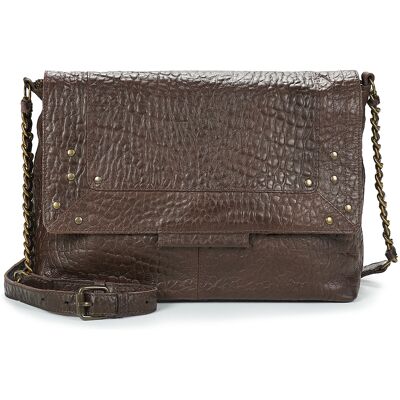 Τσάντες ώμου Pieces PCFELIZIA LEATHER LARGE CROSS BODY Brown One Size Τσάντες ώμου Pieces PCFELIZIA LEATHER LARGE CROSS BODY Brown One Size