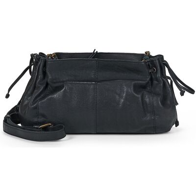 Τσάντες ώμου Pieces PCPIHANNA LEATHER Black One Size Τσάντες ώμου Pieces PCPIHANNA LEATHER Black One Size