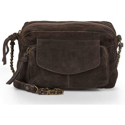 Τσάντες ώμου Pieces PCNAINA SUEDE Brown One Size Τσάντες ώμου Pieces PCNAINA SUEDE Brown One Size