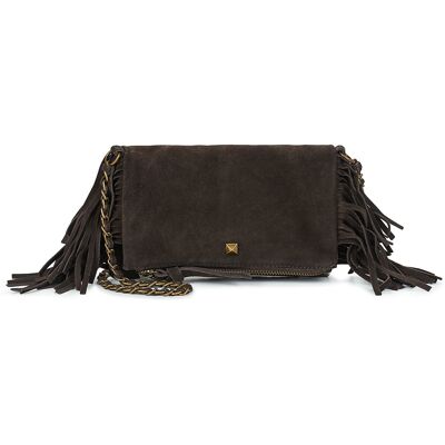 Τσάντες ώμου Pieces PCAURORA SUEDE CROSS Brown One Size Τσάντες ώμου Pieces PCAURORA SUEDE CROSS Brown One Size