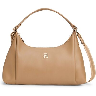 Τσάντες Χειρός Tommy Hilfiger Th Essential Shoulder Bag Brown One Size Τσάντες Χειρός Tommy Hilfiger Th Essential Shoulder Bag Brown One Size