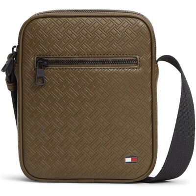 Τσάντες ώμου Tommy Hilfiger Th Embossed Flag Mini Reporter Green One Size Τσάντες ώμου Tommy Hilfiger Th Embossed Flag Mini Reporter Green One Size