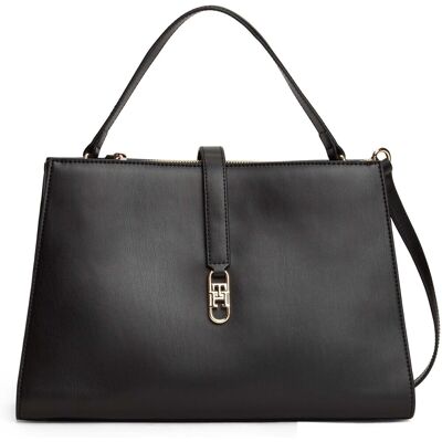 Τσάντες Χειρός Tommy Hilfiger Th Libre Med Satchel Black One Size Τσάντες Χειρός Tommy Hilfiger Th Libre Med Satchel Black One Size