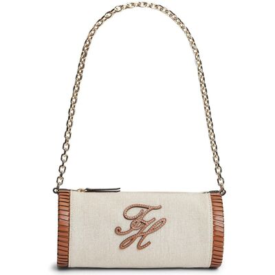 Τσάντες ώμου Tommy Hilfiger Th Elev Summ Chain Bag Canvas Beige One Size Τσάντες ώμου Tommy Hilfiger Th Elev Summ Chain Bag Canvas Beige One Size