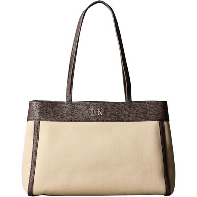 Τσάντες Χειρός Calvin Klein Jeans Ck Canvas Medium Tote Green One Size Τσάντες Χειρός Calvin Klein Jeans Ck Canvas Medium Tote Green One Size