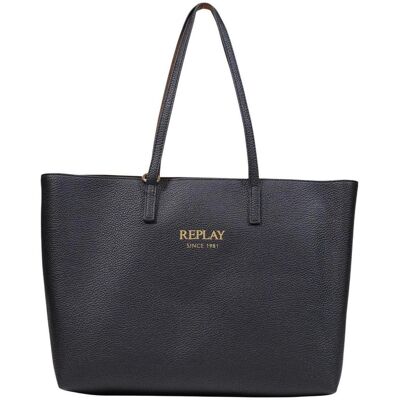 Τσάντα Replay PLAIN SYNTHETIC + VELVETY SYNTHETIC + CU FW01CA.000.A7243Y Black One Size Τσάντα Replay PLAIN SYNTHETIC + VELVETY SYNTHETIC + CU FW01CA.000.A7243Y Black One Size